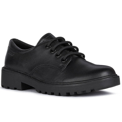 Geox J0420C 00043 C9999 Casey Girls Black Leather