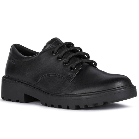 Geox J0420C 00043 C9999 Casey Girls Black Leather