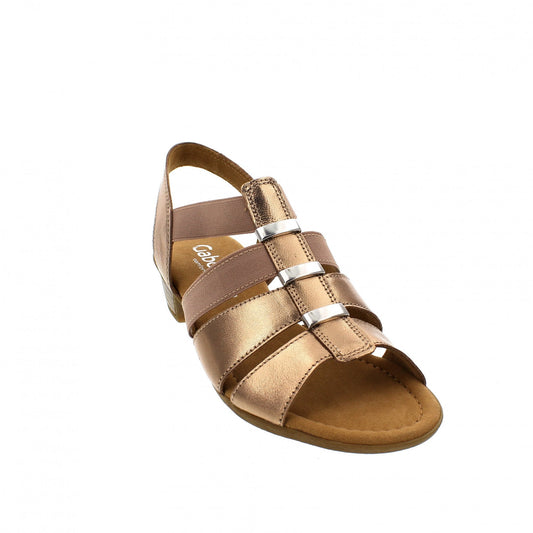 Gabor Ladies Joan Metallic Heeled Sandals 22.472.94