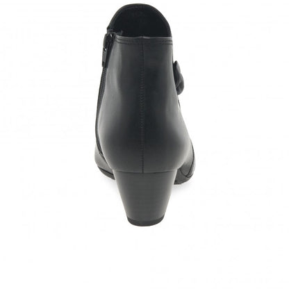 Gabor 52.827.57 Ladies Keegan 2 Black Ankle Boots