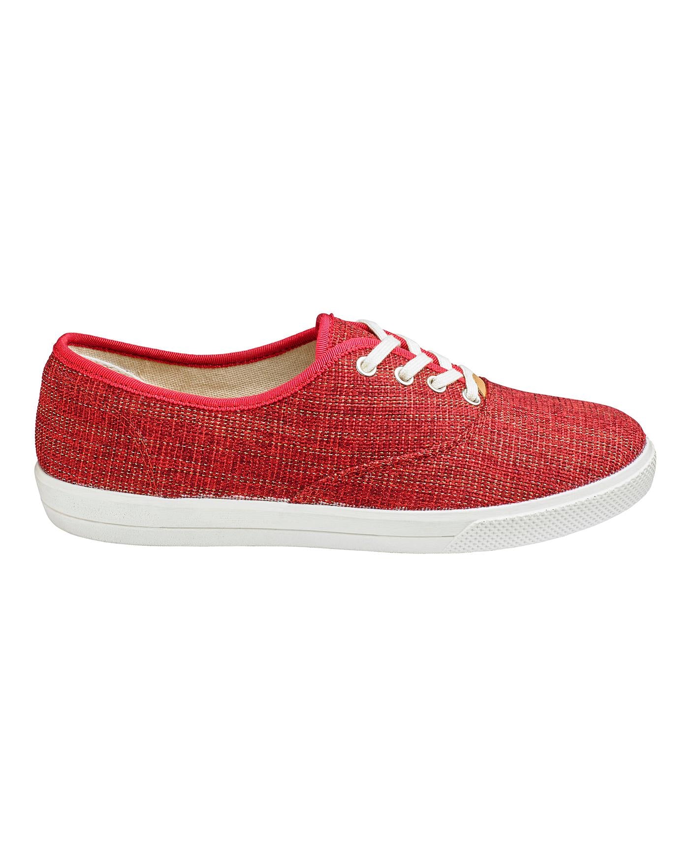 Hotter Ladies Mabel Red Red Sparkle