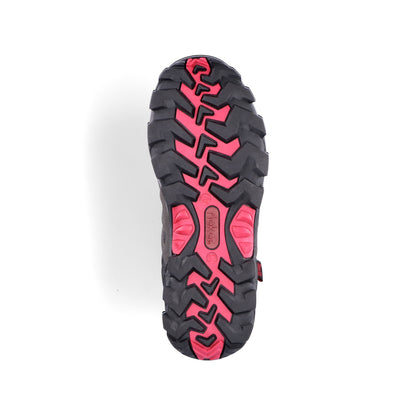 Rieker Ladies Black/Grey Boots X8820-01