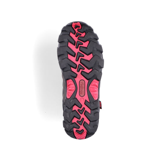 Rieker Ladies Black/Grey Boots X8820-01