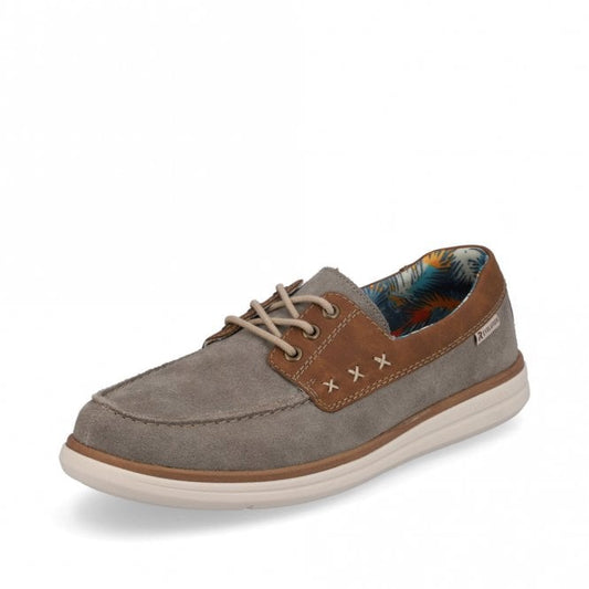 Rieker U0601- 42 Mens Grey Combi Casual Shoe