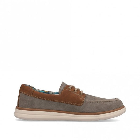 Rieker U0601- 42 Mens Grey Combi Casual Shoe