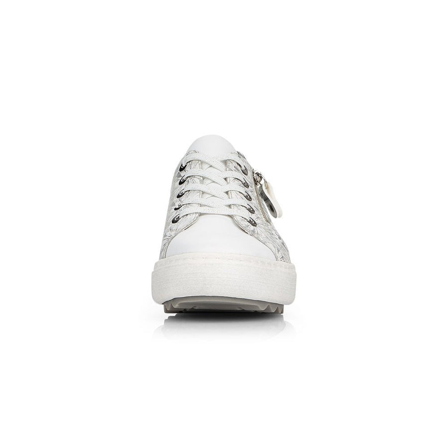 Remonte Ladies White Floral Trainer Shoes D1000-80