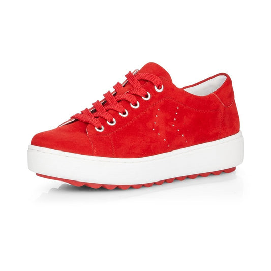 Remonte Ladies Red Trainer Shoes D1004-33