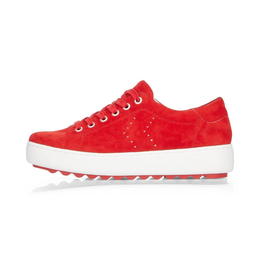 Remonte Ladies Red Trainer Shoes D1004-33
