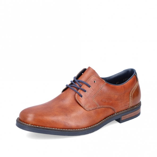Rieker 13516-22 Mens Brown Leather Shoe