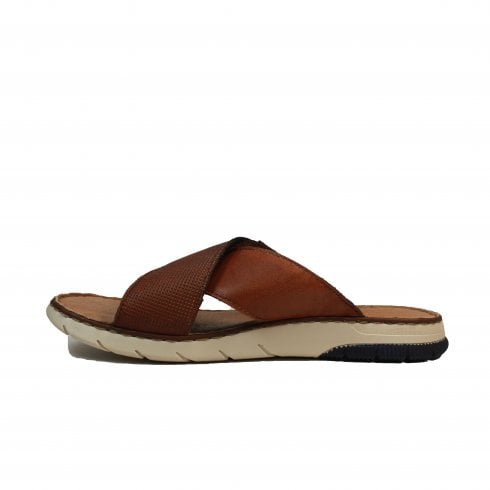 Rieker 25283-23 Mens Brown Sandal