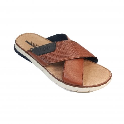 Rieker 25283-23 Mens Brown Sandal