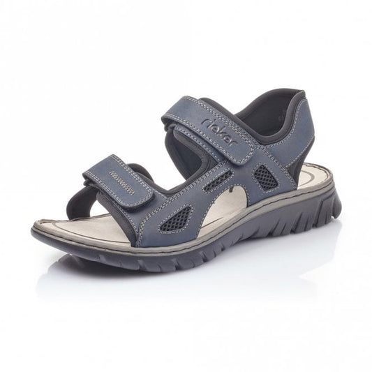 Rieker 26761-14 Mens Navy/Black Sandal
