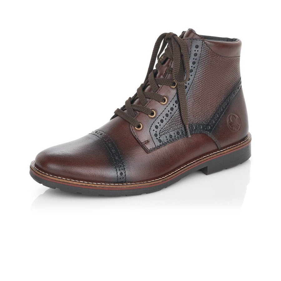 Rieker Men's Brown Lace Up Ankle Boots 35300-25