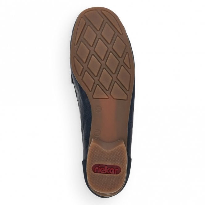 Rieker 40054-15 Ladies Navy Slip On