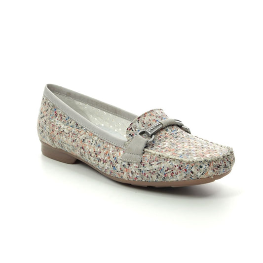 Rieker Ladies Multi Brogue Loafers 40055-91
