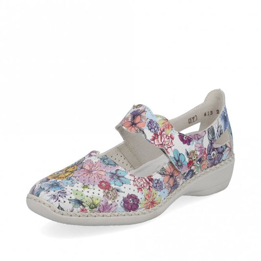 RIEKER 413J2-90 WOMEN LEATHER SHOES