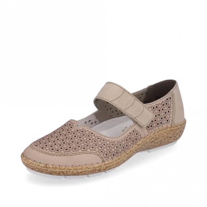 Rieker 44864-60 Beige Mary Jane Shoe