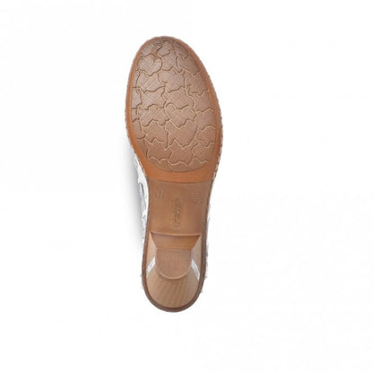 Rieker  Ladies 46778-80 White/Ice Multi Shoe