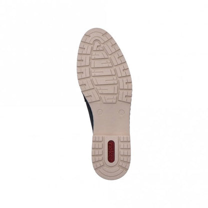 Rieker 51860-14 Ladies Blue Slip On Shoe