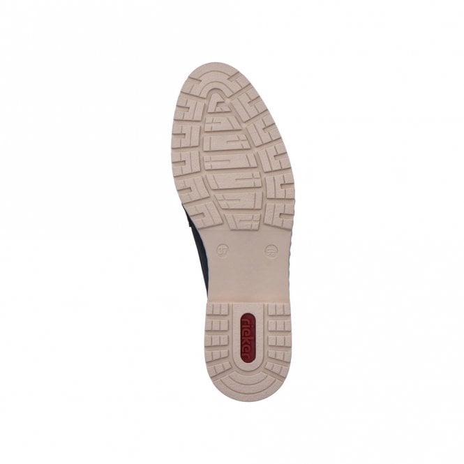 Rieker 51860-14 Ladies Blue Slip On Shoe
