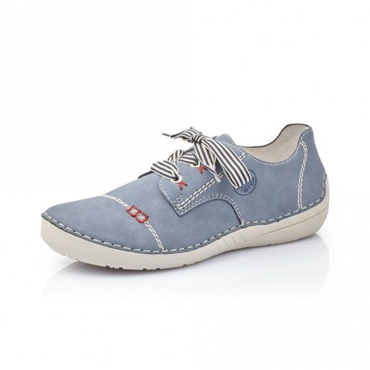 Rieker Ladies Casual Blue Shoes 52520-14