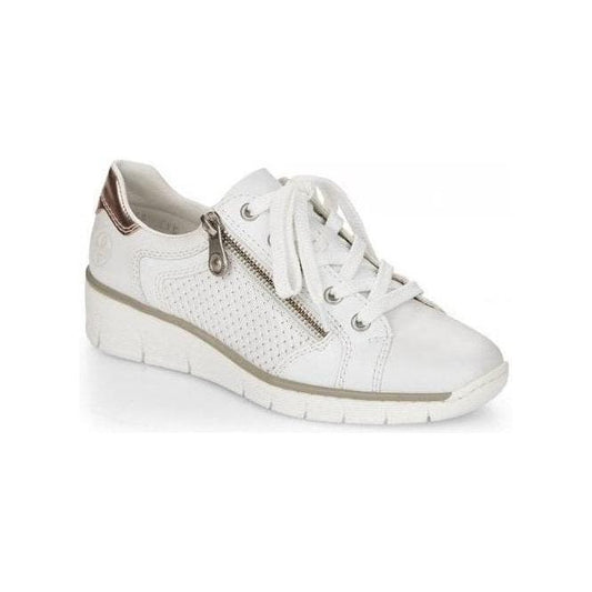 Rieker 53703-80 Ladies Hartweiss/Kupfer/Weiss