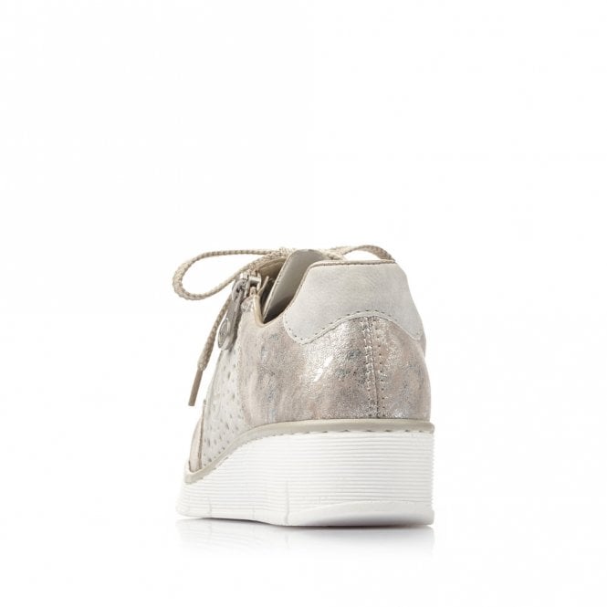 Rieker 53715-90 Ladies Metallic Trainer