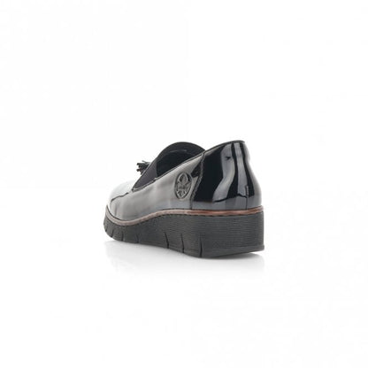 Rieker 53751-00 Ladies Black Slip on Shoe
