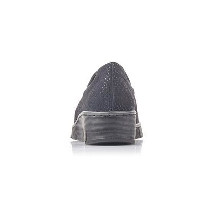 Rieker Ladies Blue Slip On Shoes 53766-18