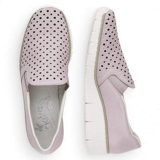 Rieker Ladies 53791-30 Loafer Lilac