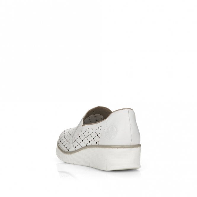 Rieker 53795-80 White Casual Ladies Shoe