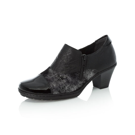 Rieker Ladies Black Ankle Boots 57173-01