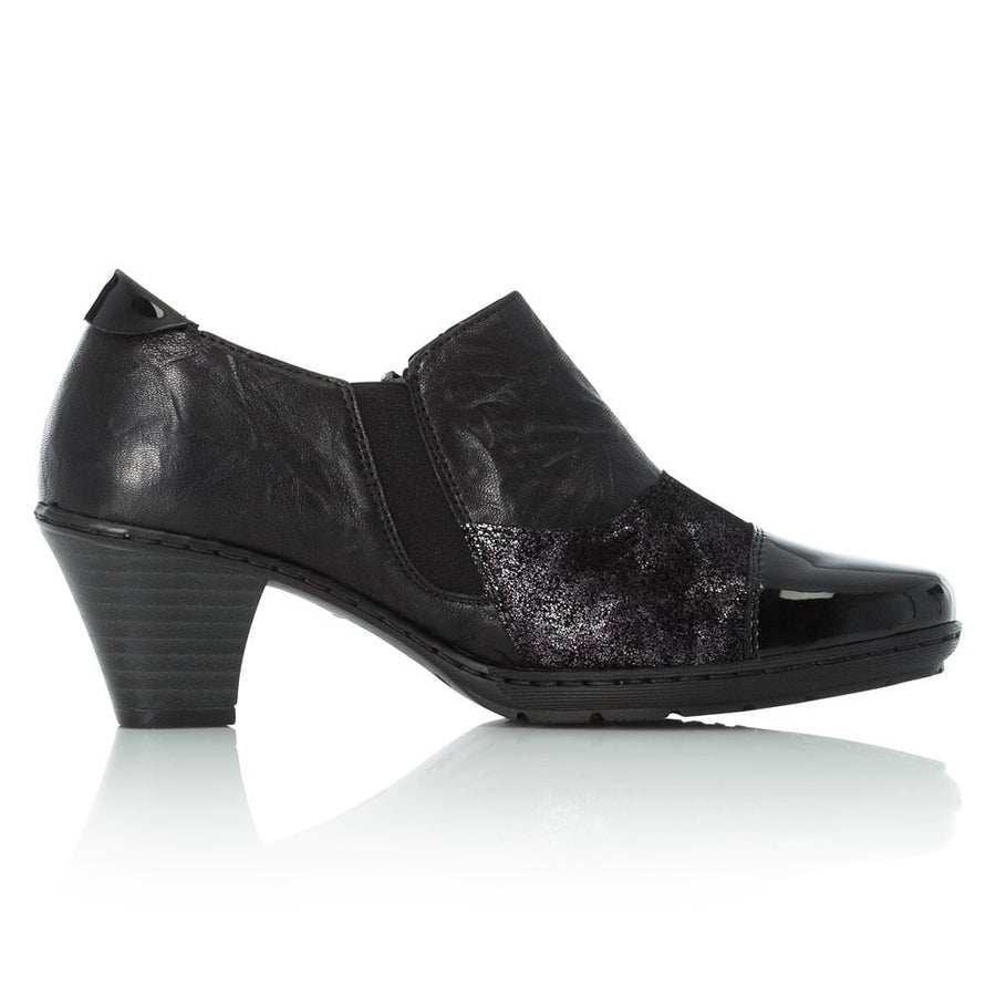 Rieker Ladies Black Ankle Boots 57173-01