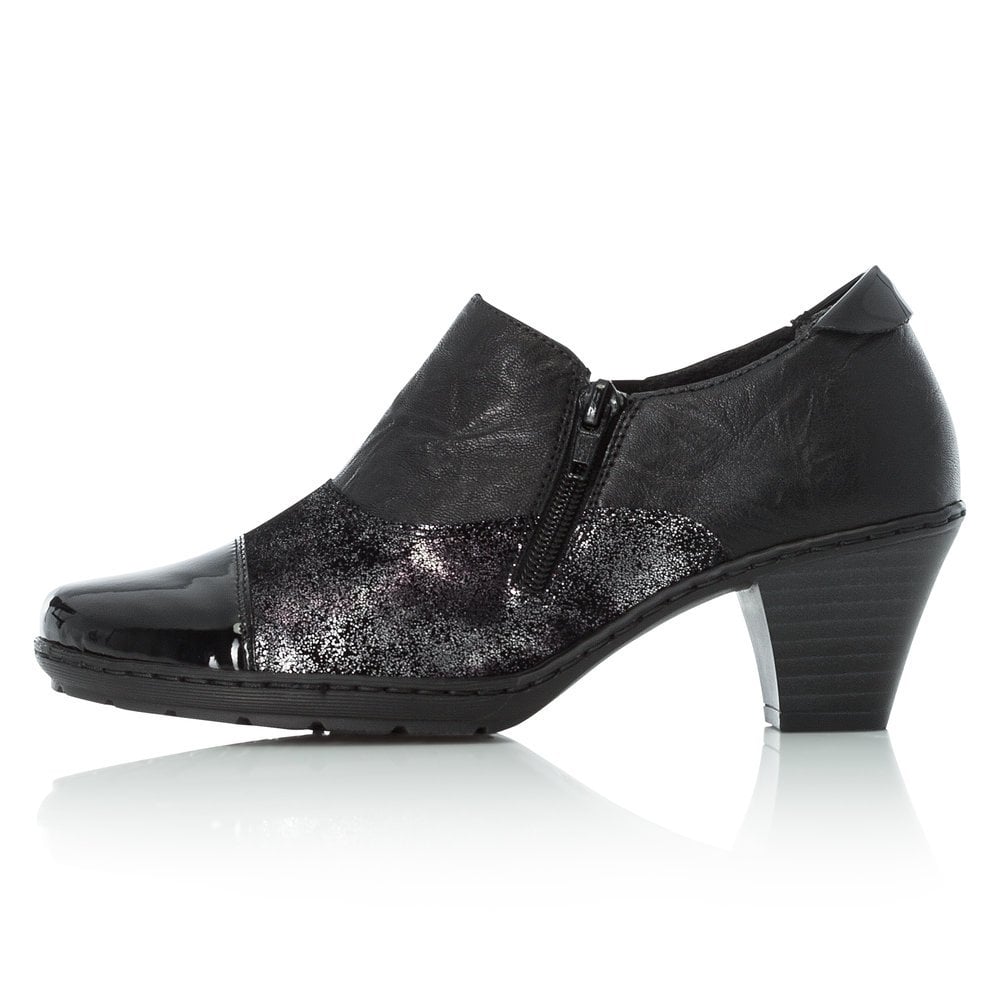 Rieker Ladies Black Ankle Boots 57173-01