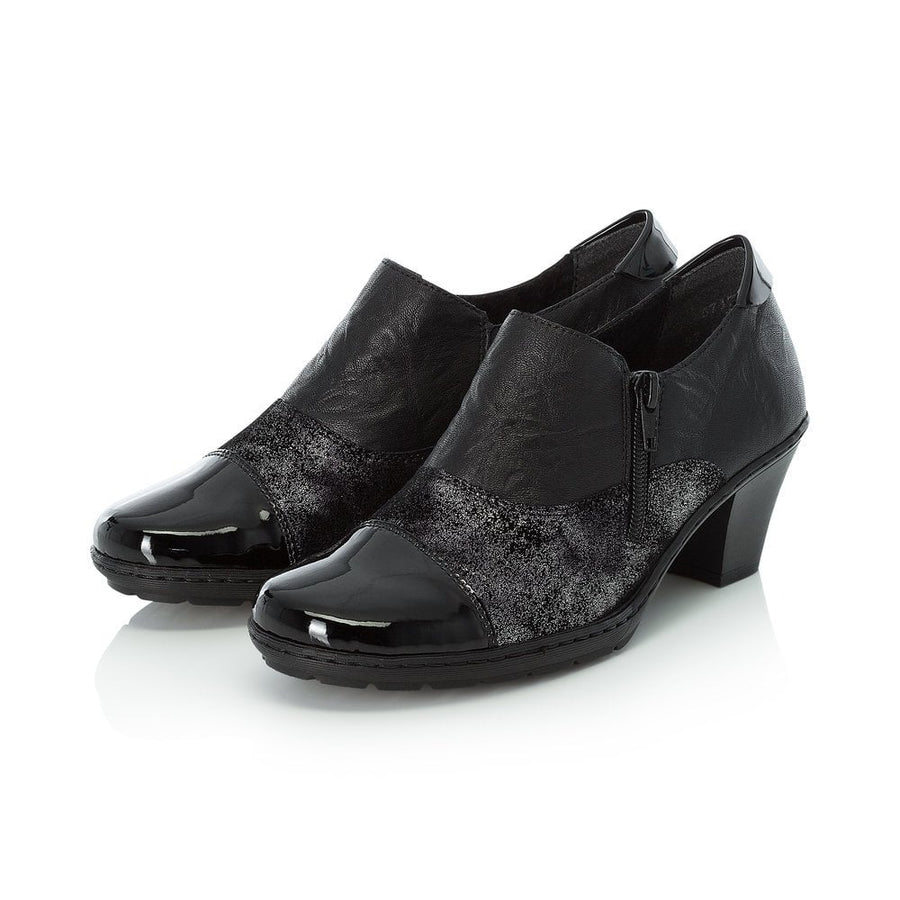 Rieker Ladies Black Ankle Boots 57173-01