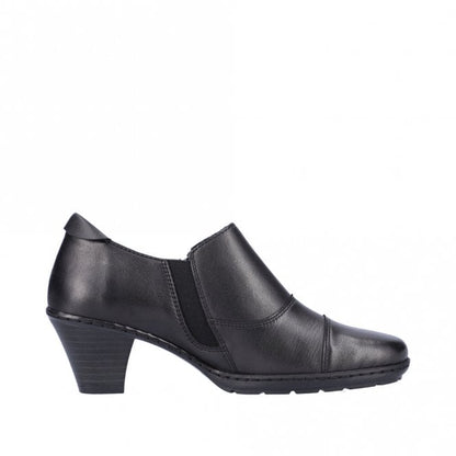 Rieker 57173-02 Ladies Black Zip Shoe