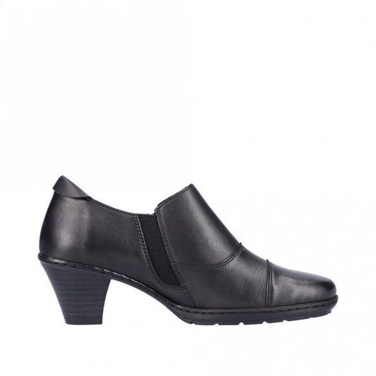 Rieker 57173-02 Ladies Black Zip Shoe