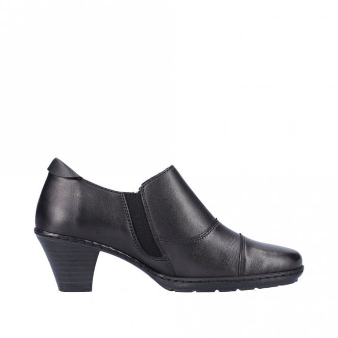 Rieker 57173-02 Ladies Black Zip Shoe