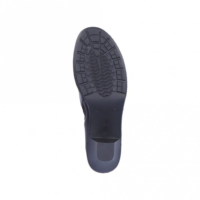 Rieker 57173-02 Ladies Black Zip Shoe