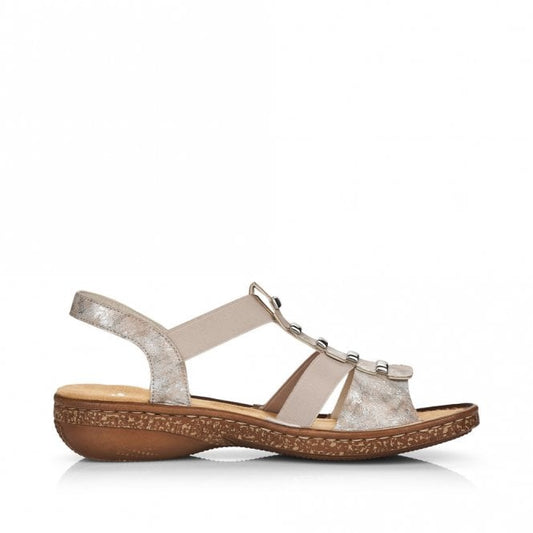 Rieker Ladies 62850-90 Rose Metallic