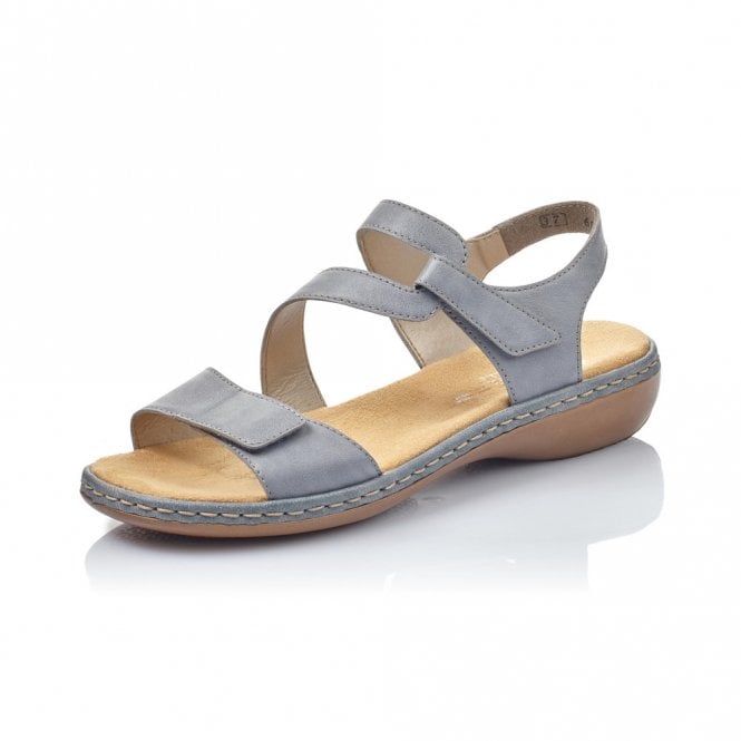 Rieker 659C7-12 Ladies Light Blue/Grey Sandals