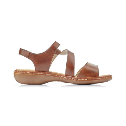 Rieker 659C7-24  Brown  Ladies Sandal