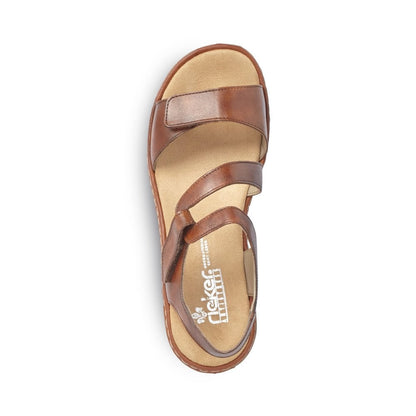 Rieker 659C7-24  Brown  Ladies Sandal