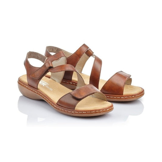 Rieker 659C7-24  Brown  Ladies Sandal
