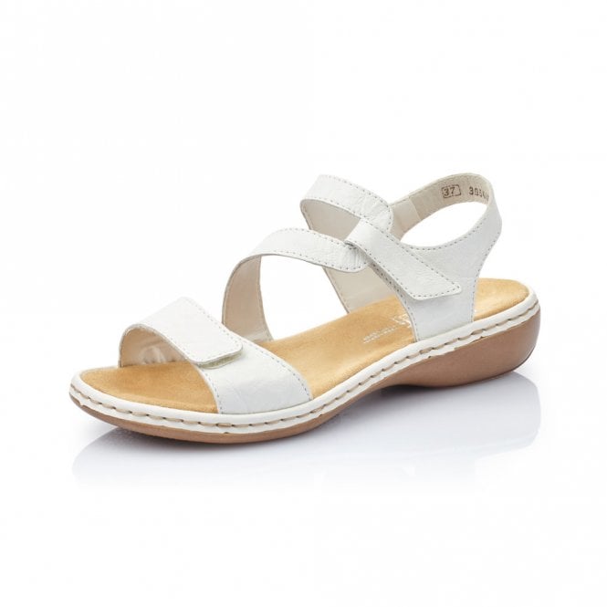 Rieker 659C7-80 Ladies White Sandals