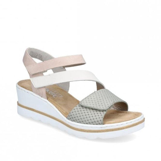 Rieker 67454-80 Ladies Muschel/Weiss