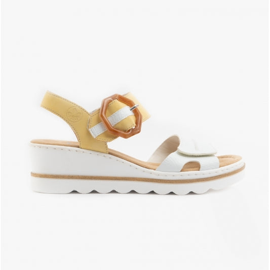 Rieker 67476-69 Ladies Weiss/Sun