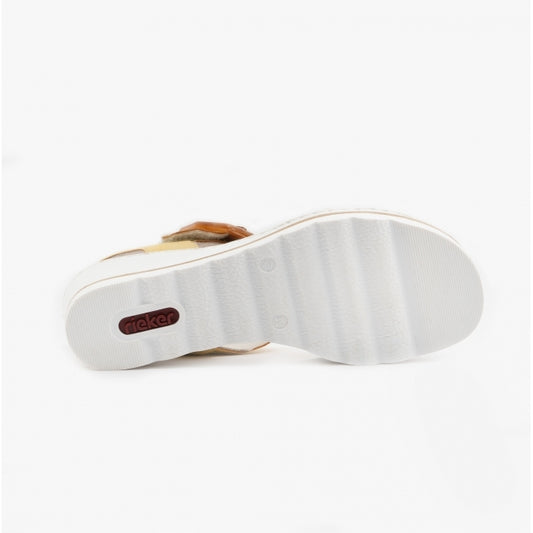 Rieker 67476-69 Ladies Weiss/Sun