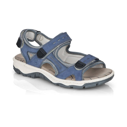 Rieker 68874-14 Blue Ladies Sandal