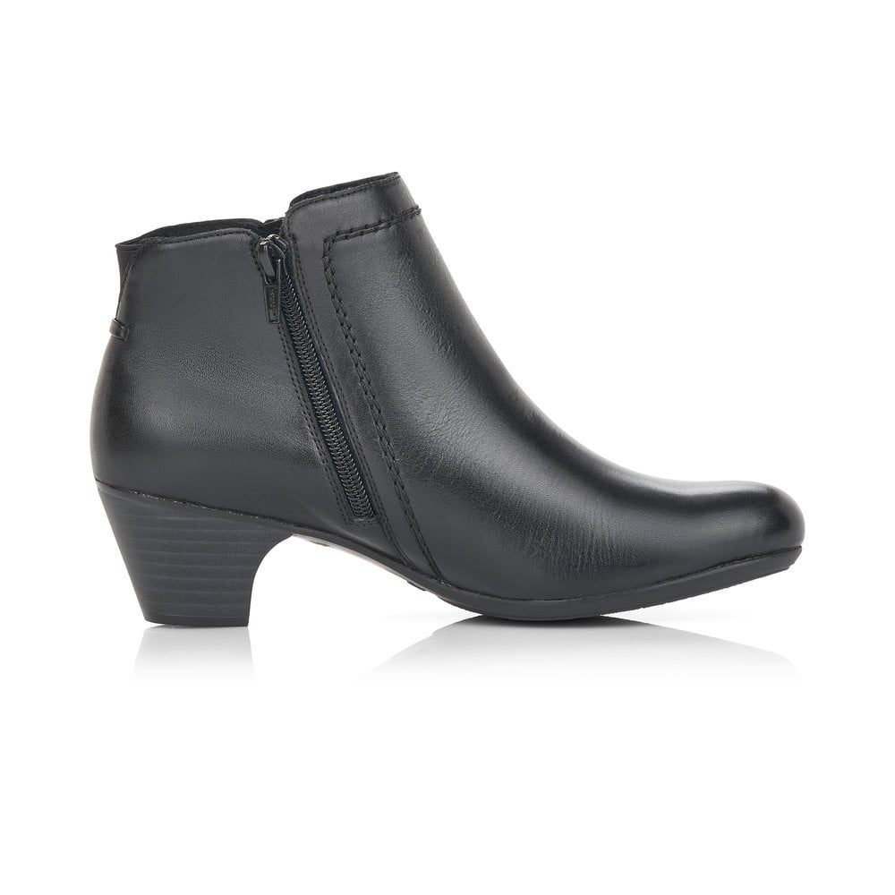 Rieker Ladies Black Ankle Boot 70551-00